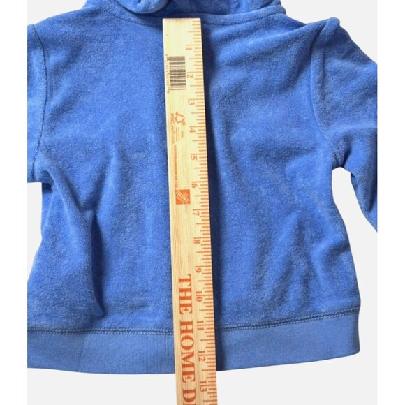 NWT Polo Ralph Lauren Unisex Size 5 Terry Cloth Hoodie Full Zip Blue Gift Idea - Picture 4 of 8